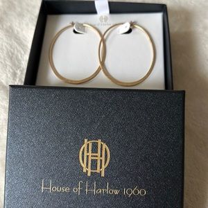 SOLD!!! House of Harlow 1960 Gold Hoop Earrings